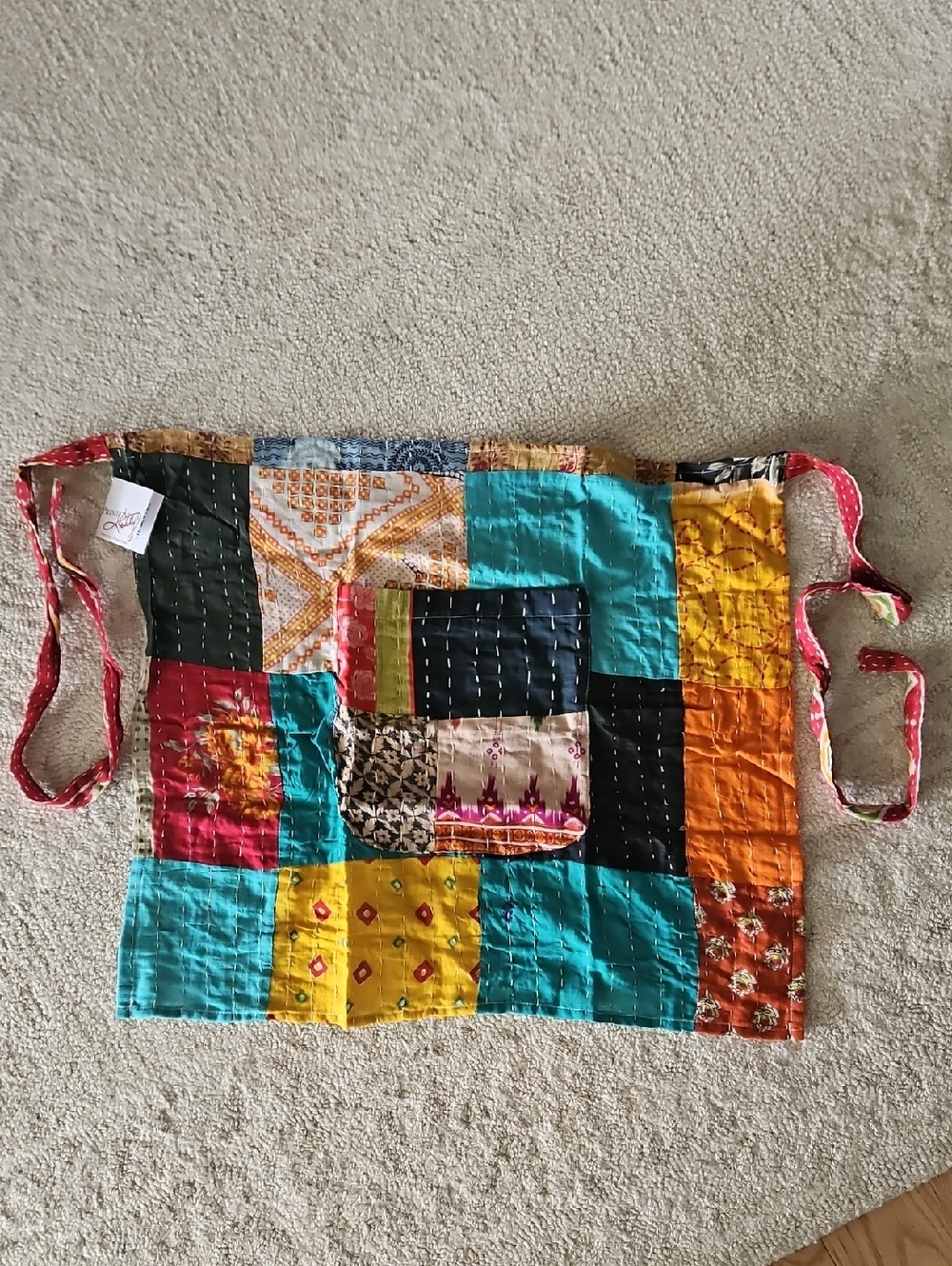 NWT! Primitives By Kathy Apron Kantha Skirt